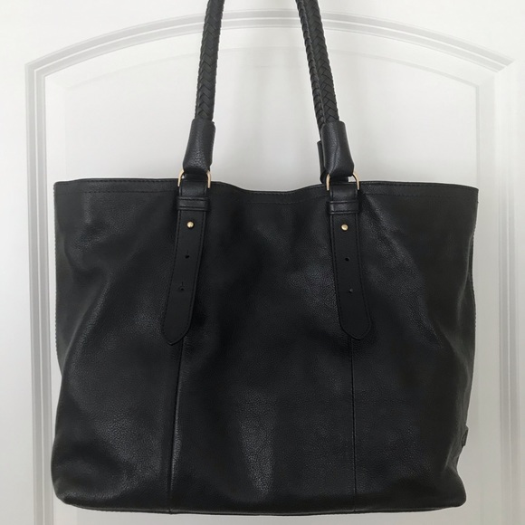 NWT Cole Haan Small Soft Tote Saddle Black - Picture 4 of 12